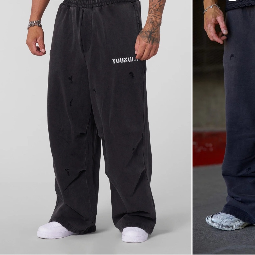 YoungLA Baggy Ass Sweats Black Wash SOLD OUT